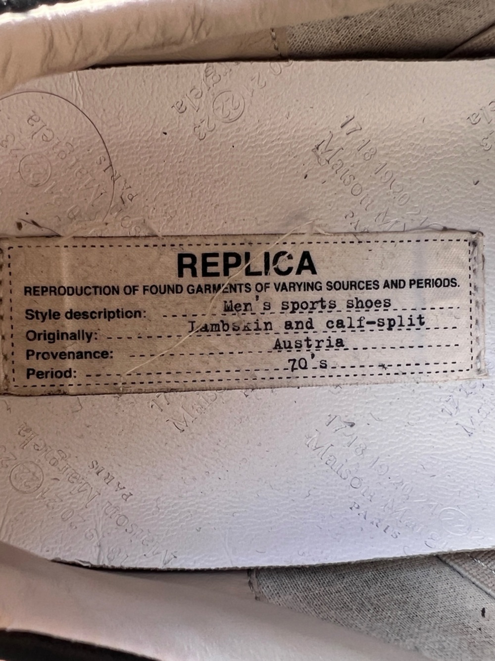 Maison Martin Margiela Brown & Cream Leather Suede Sneakers - 70s replica - Picture 6 of 8